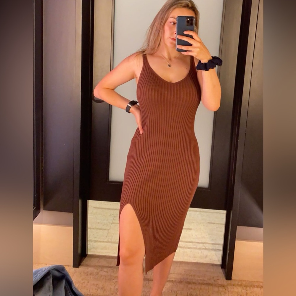 Abercrombie & Fitch Midi Sweater Dress